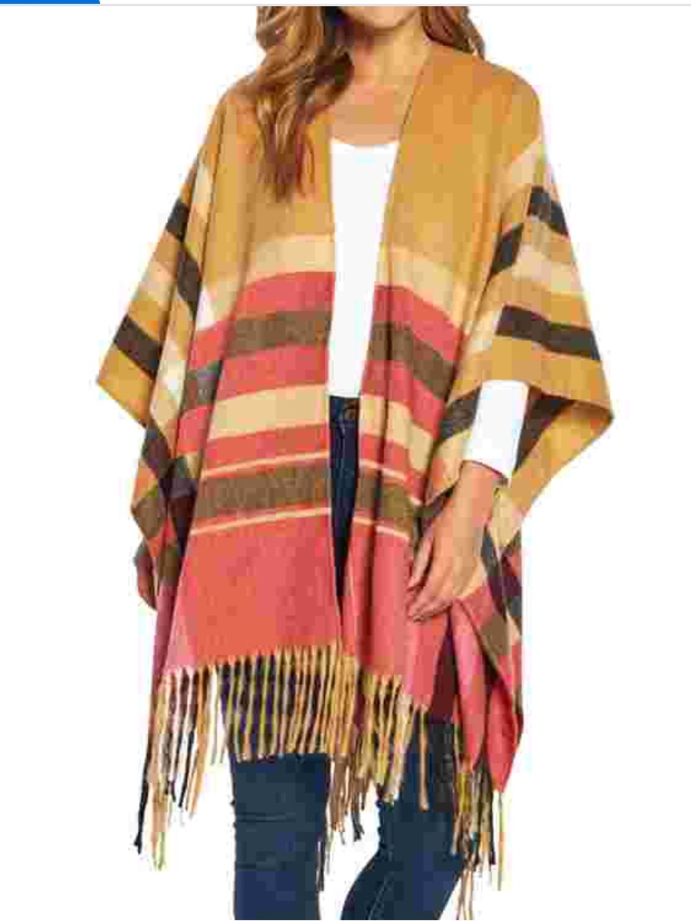 Woolrich Women's One Size Blanket Wrap Shawl Cape Poncho W2478 One Size